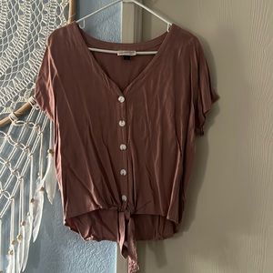 Mauve Short Cut Blouse